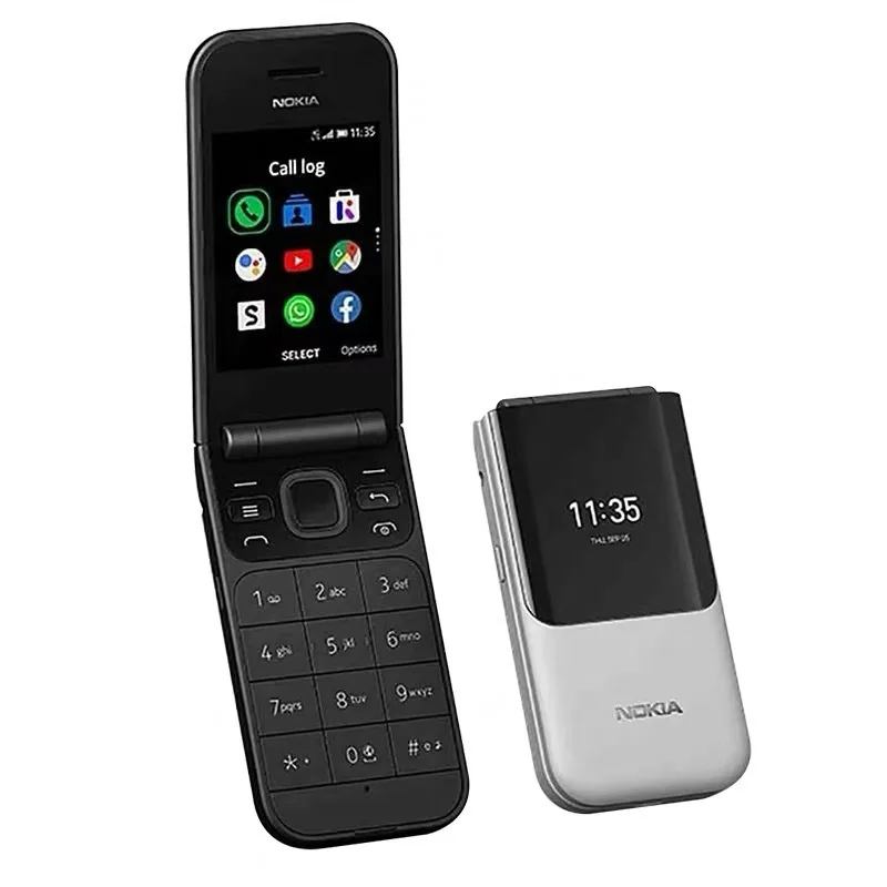 Nokia 2720 Flip opened to show large keypad