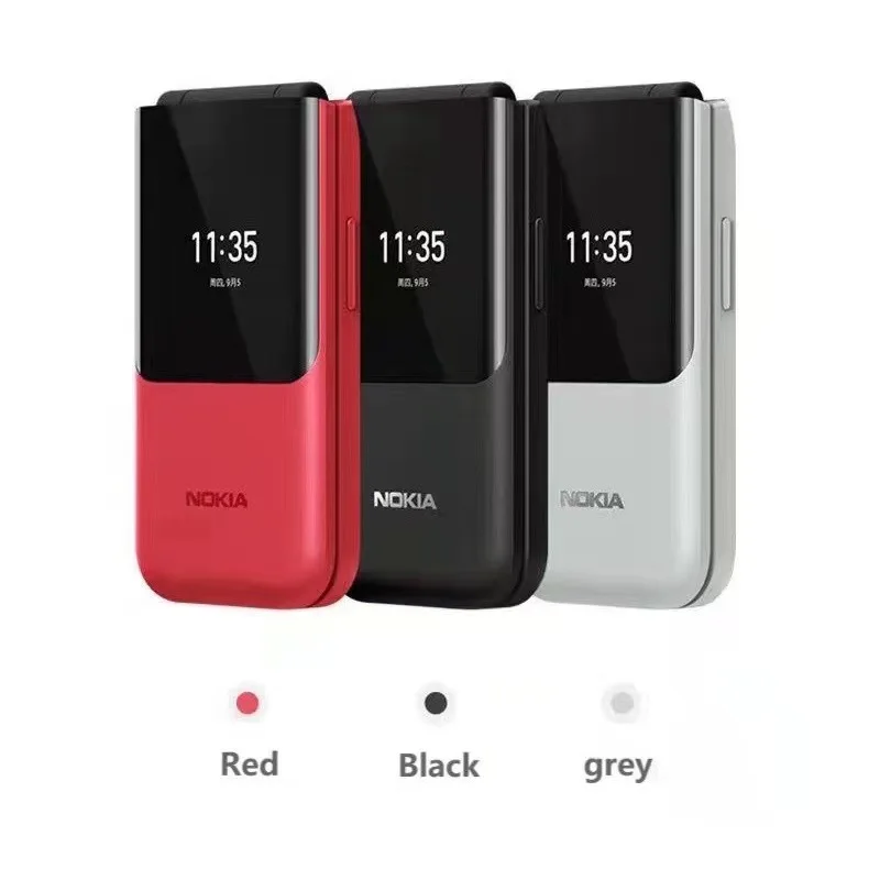 Nokia 2720 Flip in red, black and grey